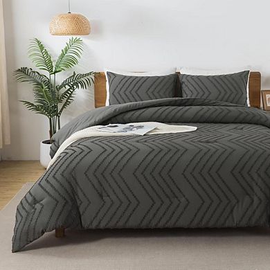 Fabibe Aesthetic Chevron Farmhouse Comforter Set
