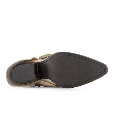 Andrea Women's Foldover Italian Western Style Boots 90694