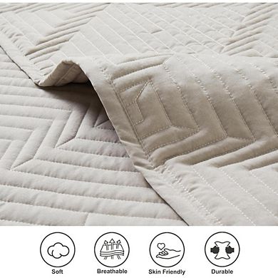 Fabibe Basket Weave Pattern Quilt Set