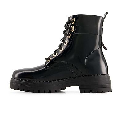 Andrea Women's Patent Boots With Bag 90772