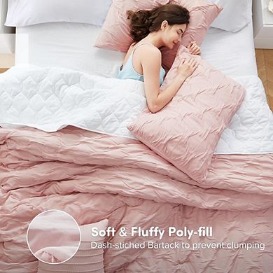 Fabibe Comforter Set With Crinkle Texture