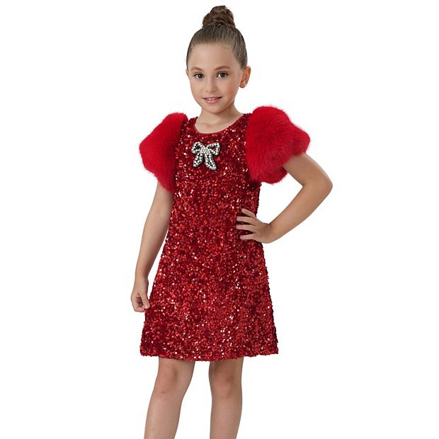 slim fit dress slacks Ariana Sequin Mini Party Dress Red