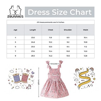 2Bunnies Girls’ Red Velvet Sequin Bow Pattern Holiday Dress