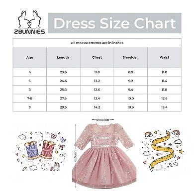 Girls Purple Long Sleeve Beaded Sequin Tulle Mesh Holiday Party Dress