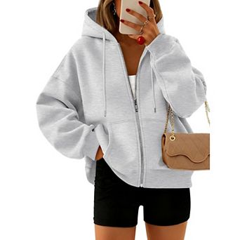 Teen Girls’ Cropped Zip Hoodie