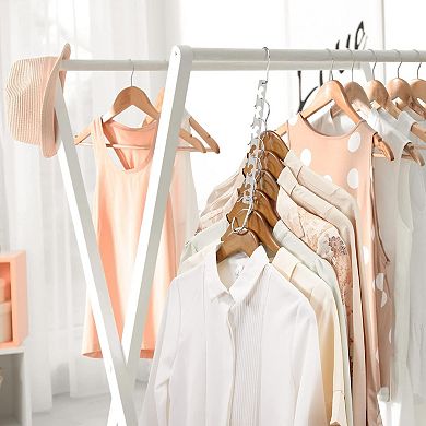 HOUSE DAY Magic Hangers Space Saving Clothing Organizer Metal 12 Pack