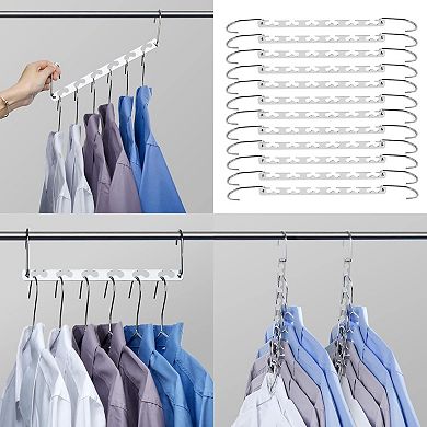 HOUSE DAY Magic Hangers Space Saving Clothing Organizer Metal 12 Pack