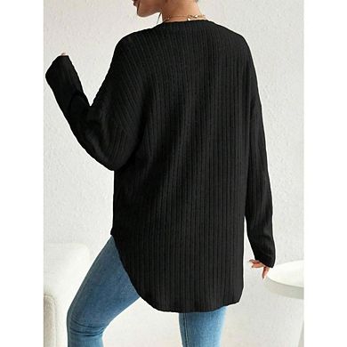 Women's Maternity Shirts Knit Button Down Nursing Top Casual Front Opening Maternity Clothes