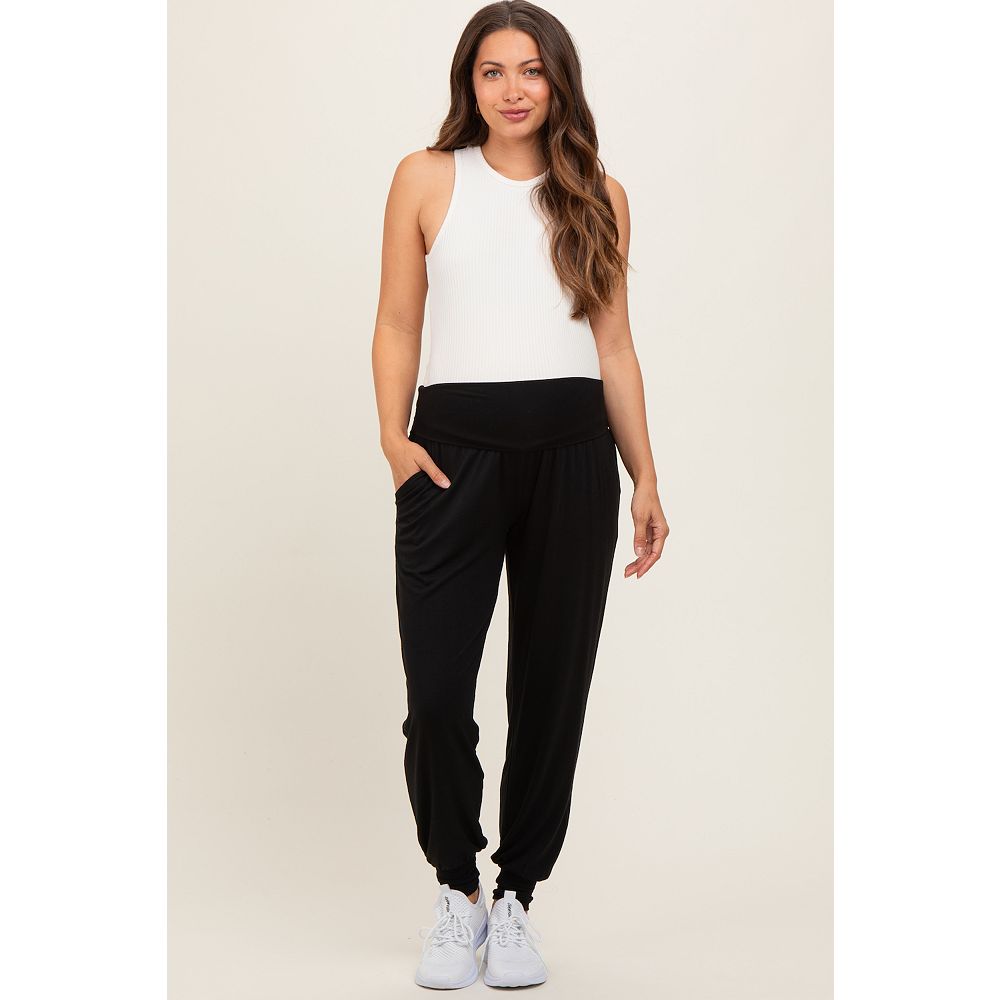 Heather Grey Slim Fit Maternity Joggers main image 0