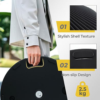 Water and Sand Filled Outdoor Umbrella Stand with Shell Texture and 3 Coupler Sizes