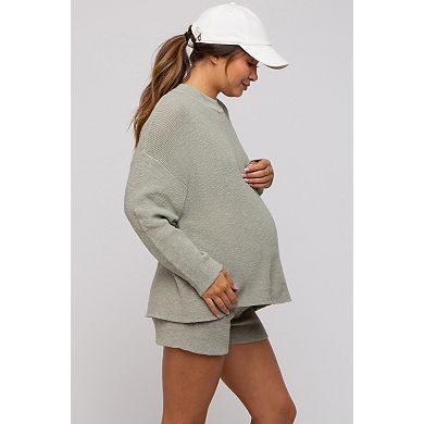 Maternity Sweater and Short Set