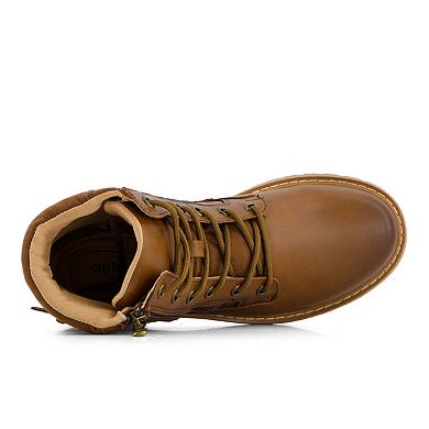 Andrea Women's Side Zipper Lace up Boots 90576