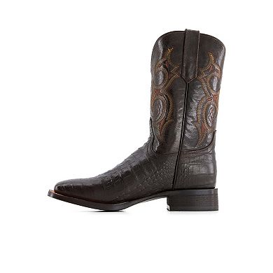 Forastero Men's Croco Embossed Leather Cowboy Boots 90999