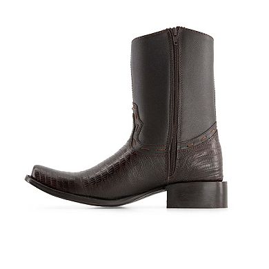 Forastero Men's Leather Cowboy Boots with Square Toe 60458