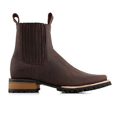 Forastero Men's Leather Chelsea Boots with side Zipper 63850