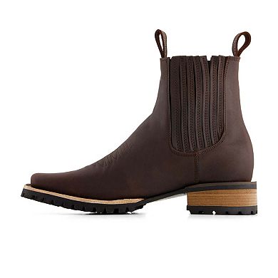 Forastero Men's Leather Chelsea Boots with side Zipper 63850