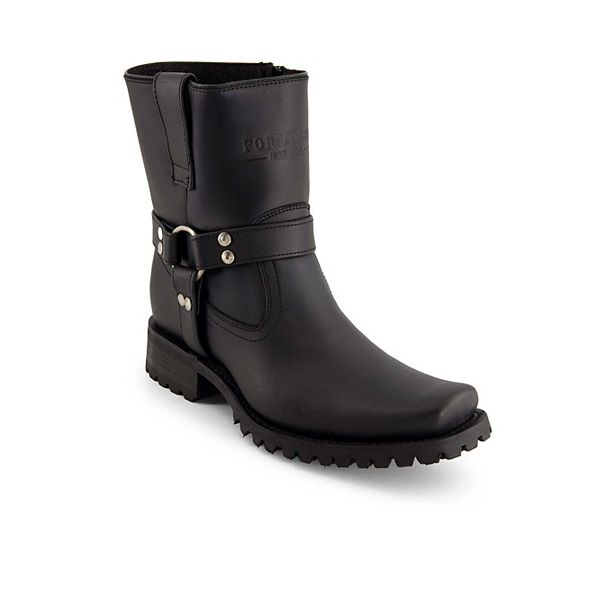 Forastero Men's Leather Biker Boots with zipper closure 90998