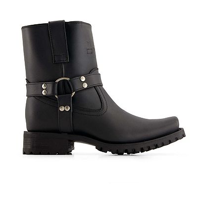 Forastero Men's Leather Biker Boots with zipper closure 90998