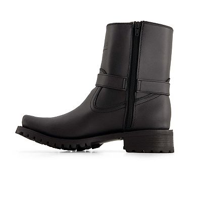 Forastero Men's Leather Biker Boots with zipper closure 90998