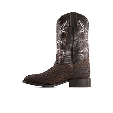 Forastero Men's Real Leather Cowboy Boots 91002