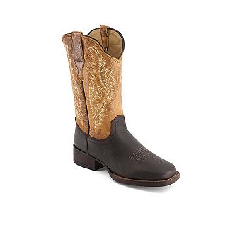 Forastero Women's Real Leather Square Toe Cowgirl Boots 90989