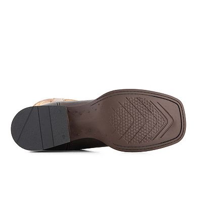 Forastero Women's Real Leather Square Toe Cowgirl Boots 90989