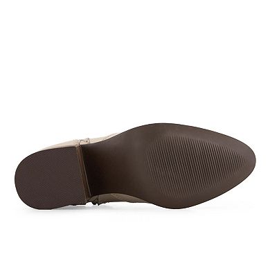 Forastero Women's Real Leather Side Zipper Booties 90995