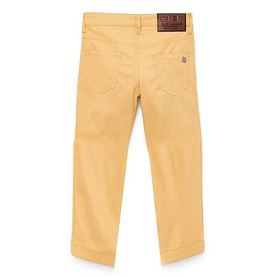 Elie Balleh Big Boys Slim Fit 5 Pocket Twill Pants