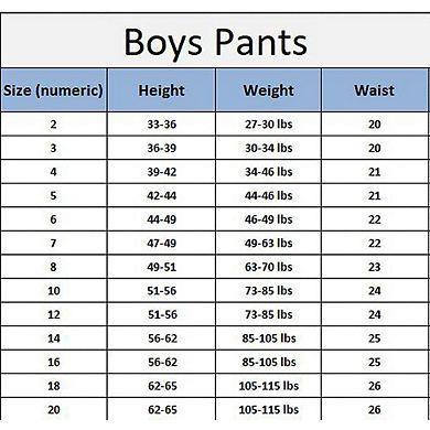 Elie Balleh Small Boys Slim Fit 5 Pocket Twill Pants