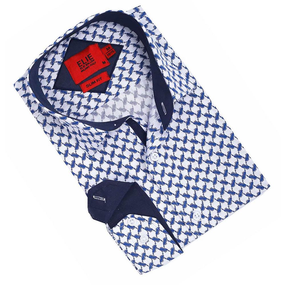 Elie Balleh White Men's Button Down Shirt