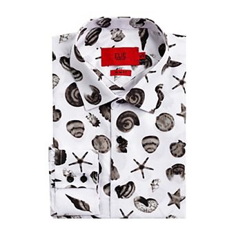 Elie Balleh Boys Slim Fit Elie Balleh Boys' Sea Shell Print Shirt