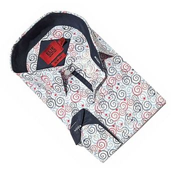 Elie Balleh Slim Fit Mens Bold Button-Down Shirt