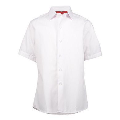 Elie Balleh Slim Fit Mens Tone-On-Tone Short Sleeve Shirt