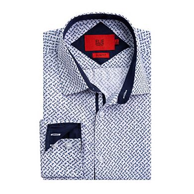 Elie Balleh Slim Fit Mens Paisley Shirt