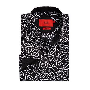 Elie Balleh Boys Slim Fit Elie Balleh Boys' Swirl Print Button-Down Shirt