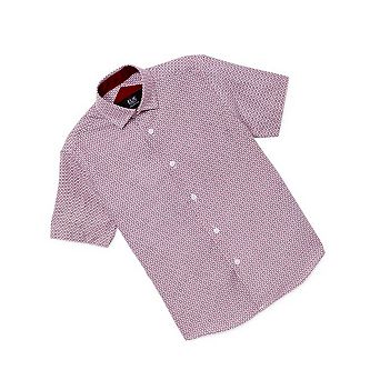 Elie Balleh Slim Fit Mens Printed Short Sleeve Shirt