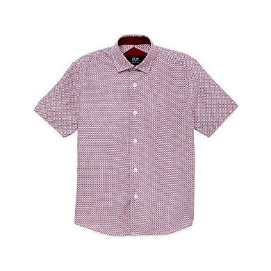 Elie Balleh Slim Fit Mens Printed Short Sleeve Shirt