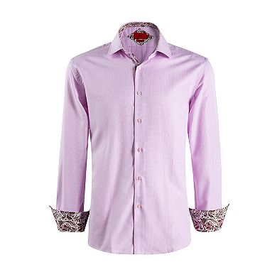 Elie Balleh Boys Slim Fit Houndstooth Button-Down Shirt