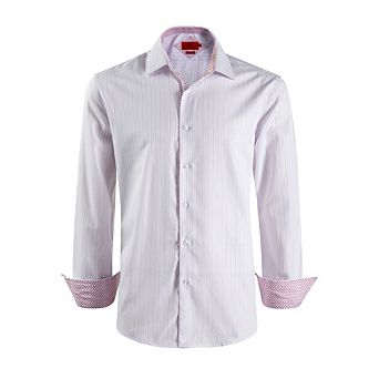 Elie Balleh Slim Fit Mens Striped Button-Down Shirt