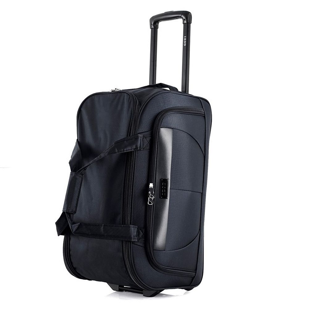 ハルヒロ IZOD Carol Softside Rolling Telescopic Handle Duffel Bag