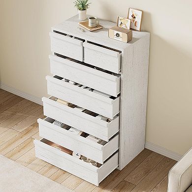 Modern 7-Drawer Dresser, Wooden Chest with Ample Storage for Bedroom, Living Room & Nursery