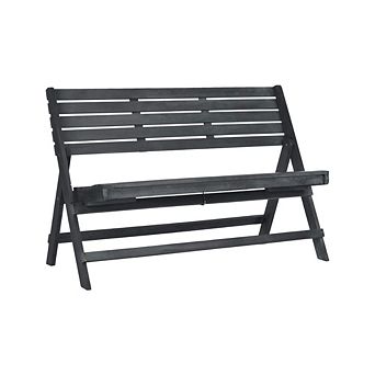FOLDING OUTDOOR ACASIA WOOD BENCH