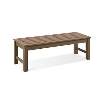 POLYSTYRENE WEATHERPROOF OUTDOOR BACKLESS BENCH