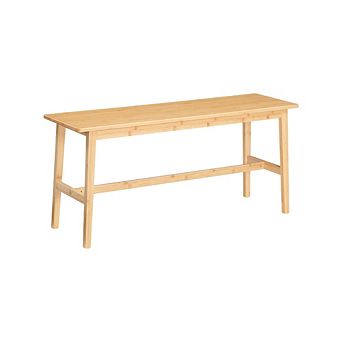 WEAR-RESISTANT ENTRYWAY BAMBOO BENCH