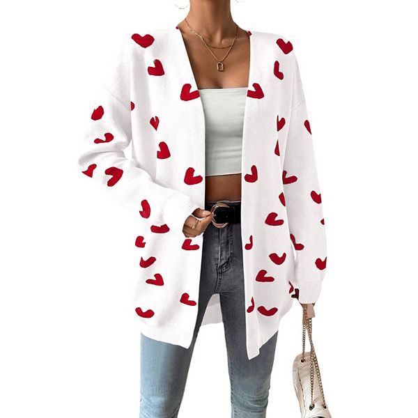 【三連休のみセールROSIER Comfy Boyfriend Cardigan Fuzzy Jacquard Boyfriend Cardigan | Chico's