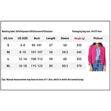Women Cropped Cardigan Sweater Crew Neck Button up Knit Coat
