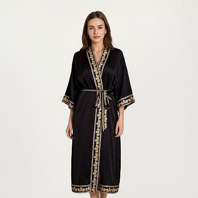 slim fit dress slacks Maya - Tie Dye Kaftan Kimono (Plus size) - Plus size Kimono Robe main image 0