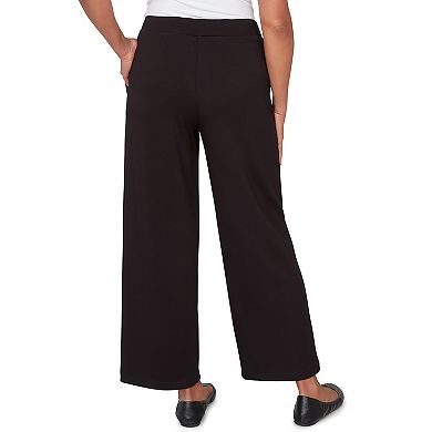 Petite Alfred Dunner Seville Wide Leg Ankle Pants