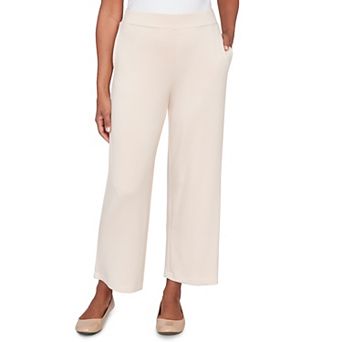 Petite Alfred Dunner Seville Wide Leg Ankle Pants