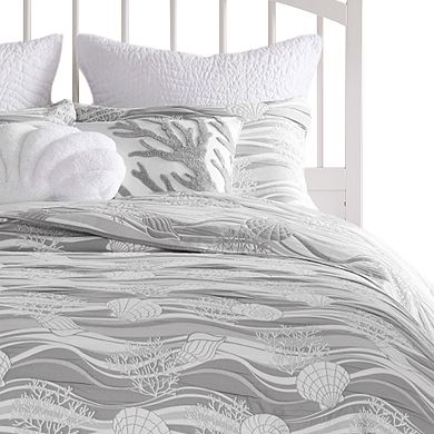 Doz 3pc Coverlet Set, Coastal Matelasse